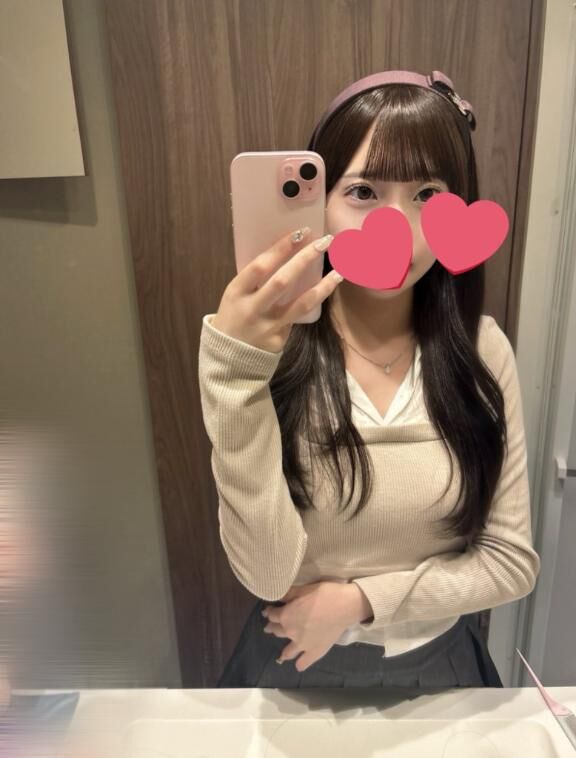 鏡越し♪